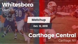 Matchup: Whitesboro High vs. Carthage Central  2018