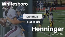 Matchup: Whitesboro High vs. Henninger  2019