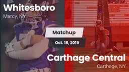 Matchup: Whitesboro High vs. Carthage Central  2019
