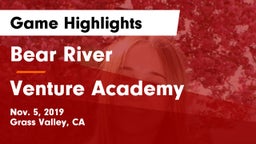 Bear River  vs Venture Academy Game Highlights - Nov. 5, 2019