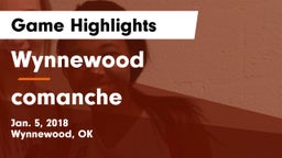 Wynnewood  vs comanche Game Highlights - Jan. 5, 2018