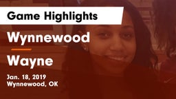 Wynnewood  vs Wayne  Game Highlights - Jan. 18, 2019