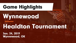 Wynnewood  vs Healdton Tournament Game Highlights - Jan. 24, 2019