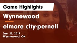 Wynnewood  vs elmore city-pernell Game Highlights - Jan. 25, 2019