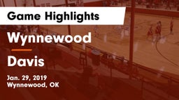 Wynnewood  vs Davis  Game Highlights - Jan. 29, 2019