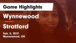 Wynnewood  vs Stratford  Game Highlights - Feb. 5, 2019