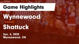 Wynnewood  vs Shattuck  Game Highlights - Jan. 4, 2020