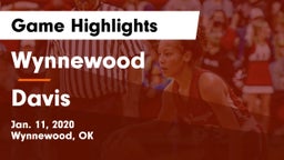 Wynnewood  vs Davis  Game Highlights - Jan. 11, 2020