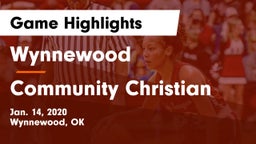 Wynnewood  vs Community Christian  Game Highlights - Jan. 14, 2020