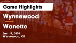 Wynnewood  vs Wanette Game Highlights - Jan. 17, 2020