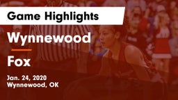 Wynnewood  vs Fox Game Highlights - Jan. 24, 2020