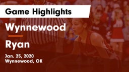 Wynnewood  vs Ryan Game Highlights - Jan. 25, 2020
