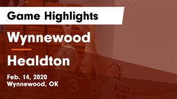 Wynnewood  vs Healdton  Game Highlights - Feb. 14, 2020