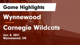 Wynnewood  vs Carnegie Wildcats Game Highlights - Jan. 8, 2021