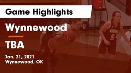 Wynnewood  vs TBA Game Highlights - Jan. 21, 2021