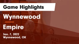 Wynnewood  vs Empire  Game Highlights - Jan. 7, 2022