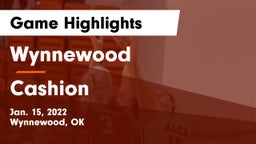 Wynnewood  vs Cashion  Game Highlights - Jan. 15, 2022