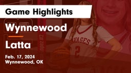 Wynnewood  vs Latta  Game Highlights - Feb. 17, 2024