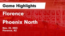 Florence  vs Phoenix North  Game Highlights - Nov. 22, 2023