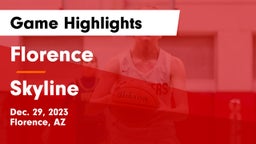 Florence  vs Skyline  Game Highlights - Dec. 29, 2023