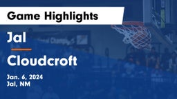 Jal  vs Cloudcroft  Game Highlights - Jan. 6, 2024