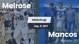 Matchup: Melrose  vs. Mancos  2017