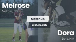 Matchup: Melrose  vs. Dora  2017