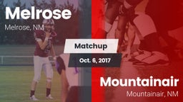 Matchup: Melrose  vs. Mountainair  2017