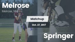 Matchup: Melrose  vs. Springer  2017