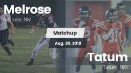 Matchup: Melrose  vs. Tatum  2019
