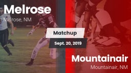 Matchup: Melrose  vs. Mountainair  2019