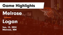 Melrose  vs Logan  Game Highlights - Jan. 13, 2024