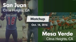 Matchup: San Juan  vs. Mesa Verde  2016