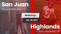 Matchup: San Juan  vs. Highlands  2017