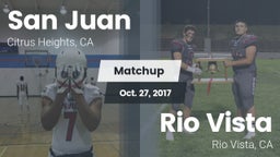 Matchup: San Juan  vs. Rio Vista  2017
