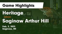 Heritage  vs Saginaw Arthur Hill  Game Highlights - Feb. 3, 2023