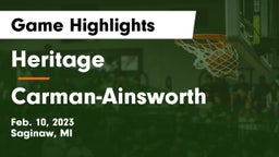 Heritage  vs  Carman-Ainsworth   Game Highlights - Feb. 10, 2023