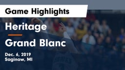 Heritage  vs Grand Blanc  Game Highlights - Dec. 6, 2019