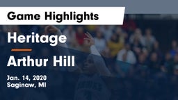 Heritage  vs Arthur Hill  Game Highlights - Jan. 14, 2020