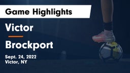 Victor  vs Brockport  Game Highlights - Sept. 24, 2022