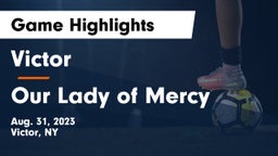 Victor  vs Our Lady of Mercy Game Highlights - Aug. 31, 2023