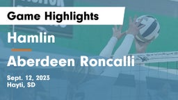 Hamlin  vs Aberdeen Roncalli Game Highlights - Sept. 12, 2023