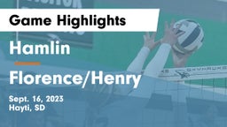 Hamlin  vs Florence/Henry  Game Highlights - Sept. 16, 2023