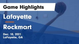 Lafayette  vs Rockmart  Game Highlights - Dec. 10, 2021