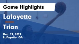 Lafayette  vs Trion  Game Highlights - Dec. 21, 2021