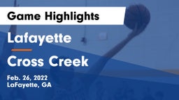Lafayette  vs Cross Creek  Game Highlights - Feb. 26, 2022