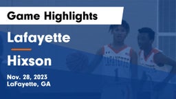 Lafayette  vs Hixson  Game Highlights - Nov. 28, 2023