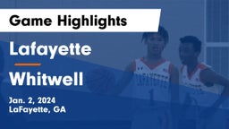 Lafayette  vs Whitwell  Game Highlights - Jan. 2, 2024
