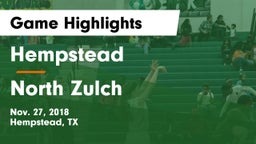 Hempstead  vs North Zulch Game Highlights - Nov. 27, 2018