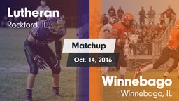 Matchup: Lutheran  vs. Winnebago  2016